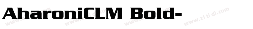AharoniCLM Bold字体转换